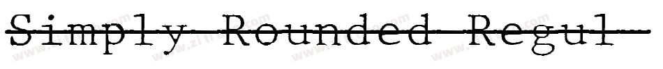 Simply Rounded Regul字体转换